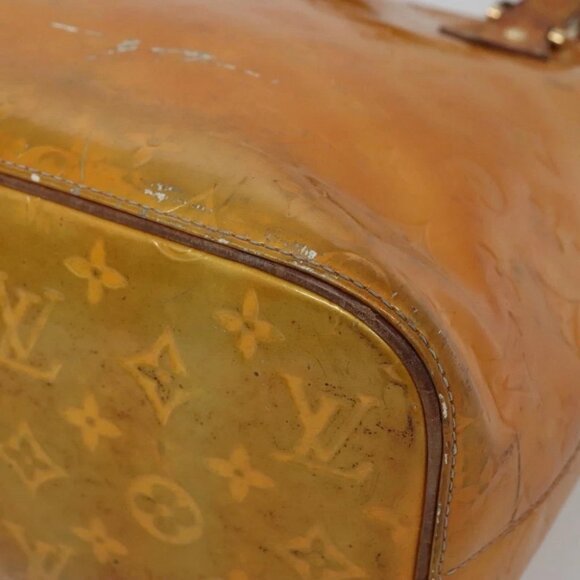 LOUIS VUITTON Monogram Vernis Houston Hand Bag Gris M91053 LV Auth 130209 - Picture 9 of 15